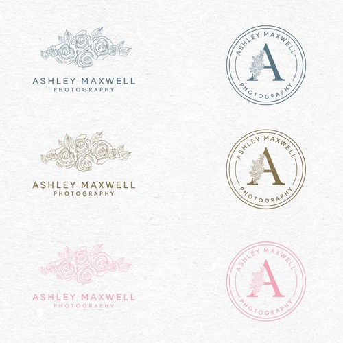 Wedding Photographer feminine logo