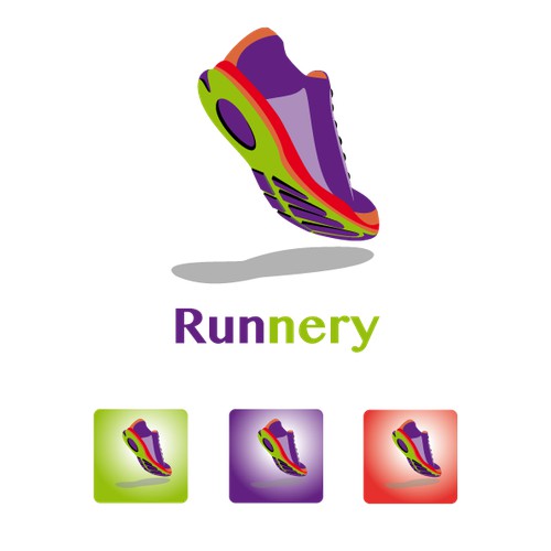 A Logo for a Running  App