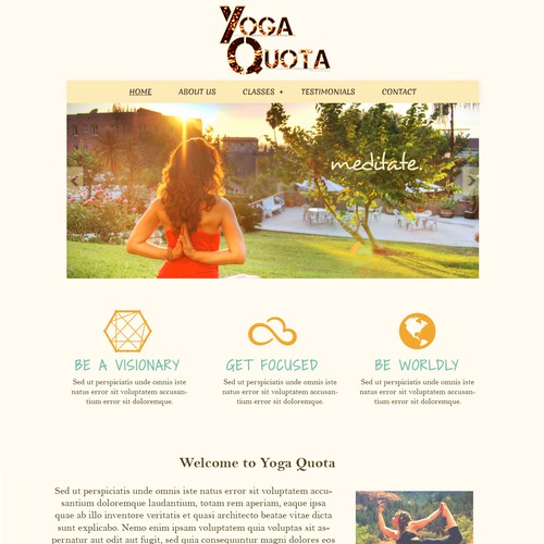 WEB SITE DESIGN - Yoga Quota