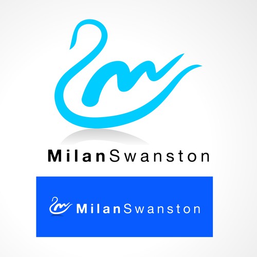 Create an urban swan signature logo for an Downtown Toronto Realtor