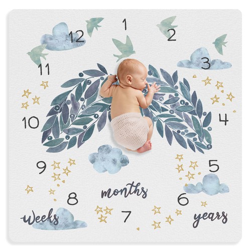 Baby milestone blanket