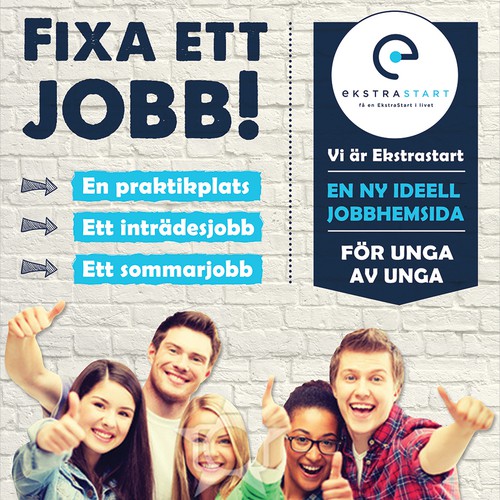 Flyer for a Scandinavian Youth Startup