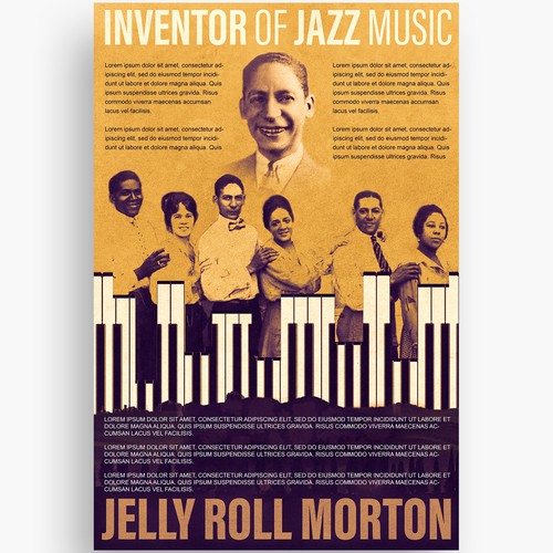 Poster design for a Jazz artist 