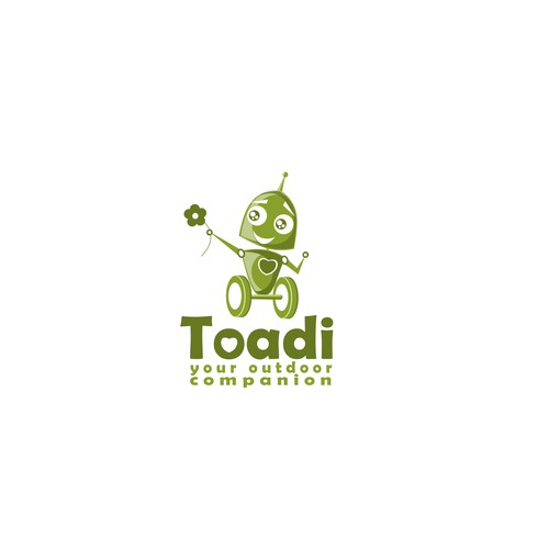 Logo of a robot gardener, friend of the people