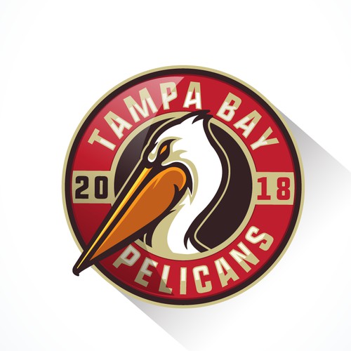 Logo for Tampa Bay Pelicans, paintball team.