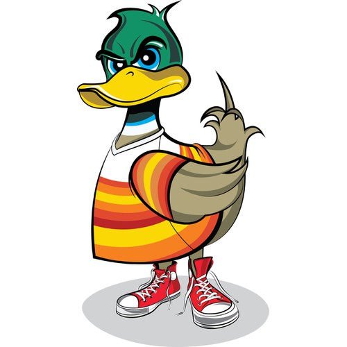 Bold duck character