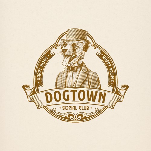 vintage/rustic/victorian design for dog daycare/boarding