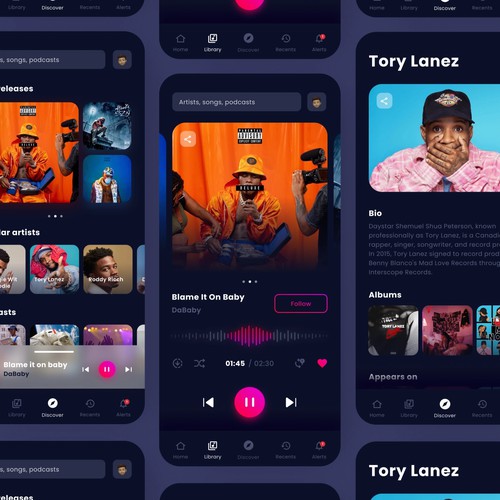 Music Streaming App Concept