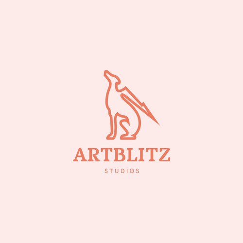 Bold logo concept for ArtBlitz Studios