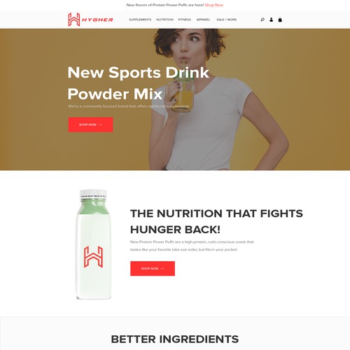 New Sports Drink Powder Mix Website