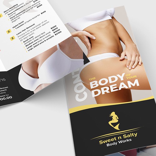 Outstanding Trifold design for Body Works Studio