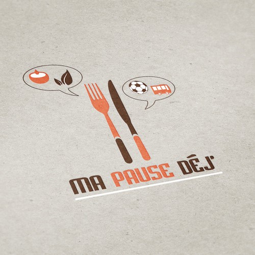 Ma Pause Déj' logo for a new social web service