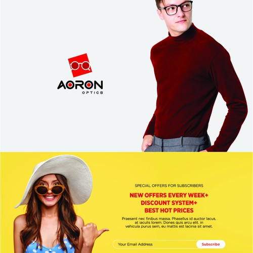 Outdoor Branding for optics brand "AORON"