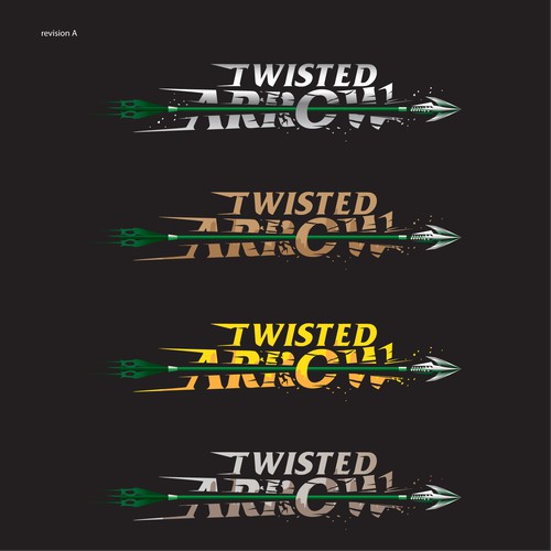 logo for  twisted arrow video game