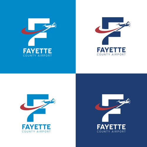 Modern logo concept for airport