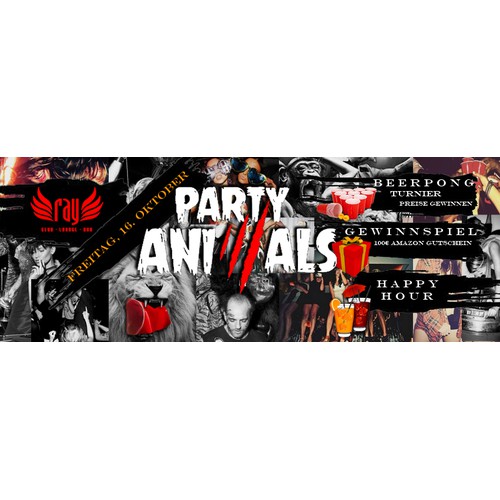 Facebook cover for Party animals