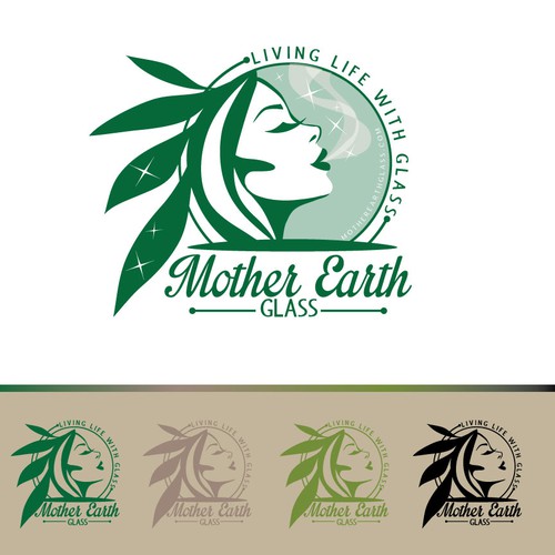 Create the next logo for Mother Earth Glass