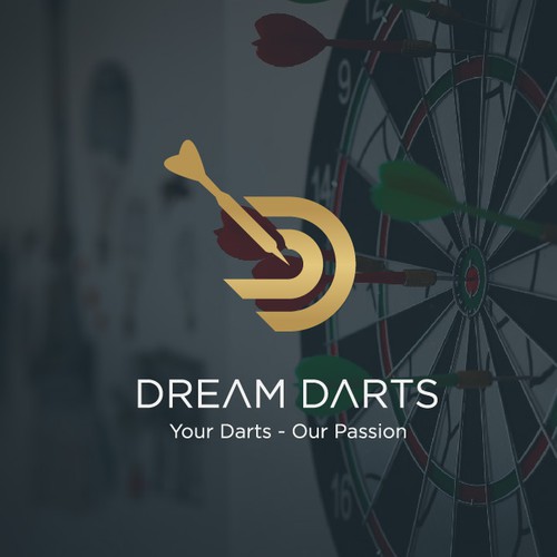 modern logo for dart shop -dream darts