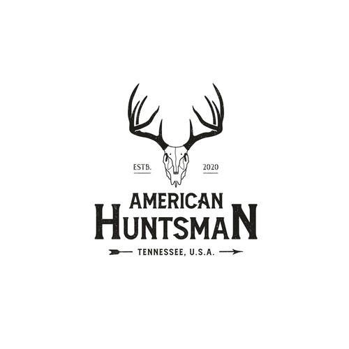 Deer hunter logo concept