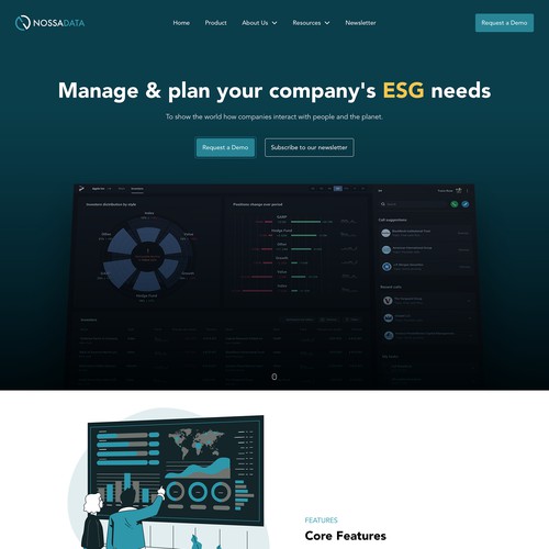 IT company home page