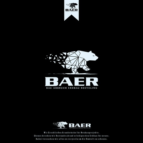 BAER ... Bärenstarke Abbruch Firma sucht Logo