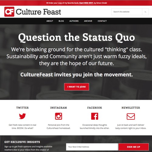 Create a fascinating image & logo that describes the name Culture Feast