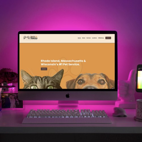 Tails N' Trails Pets - Website Re-design