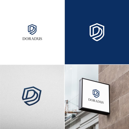 Letter D and Shield Logo
