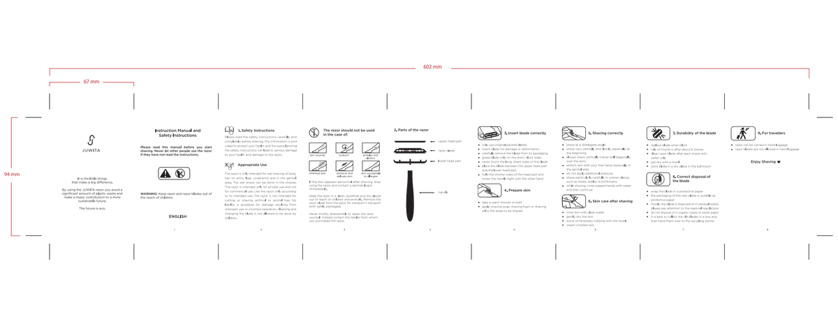 Create  a design for instruction manual