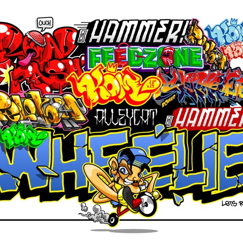 Graffiti Theme for a Bicycle Wear (Jersey)