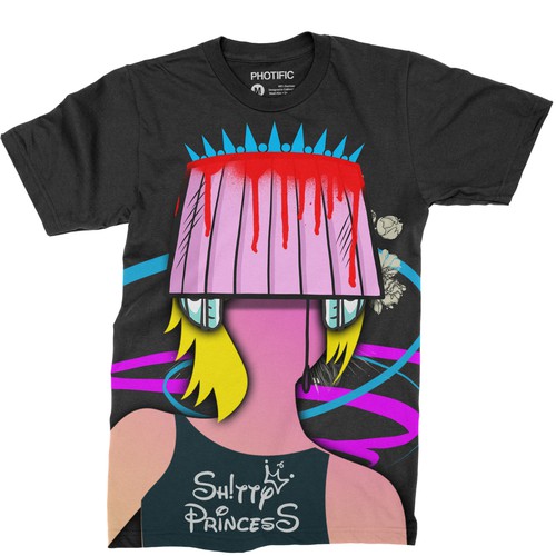 this design i made for a dj named as shitty princes, symbolic artwork.