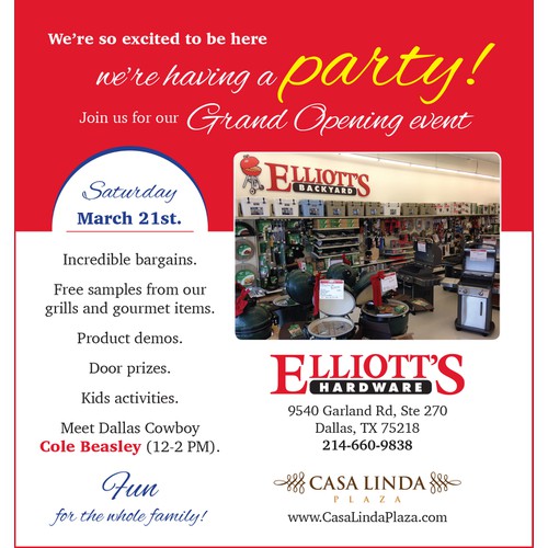 Create an ad for Elliott's Hardware