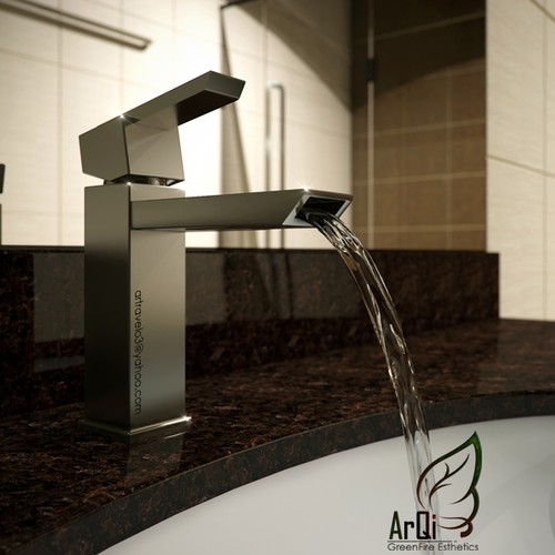 3D rendering - Faucet in lifestyle shot