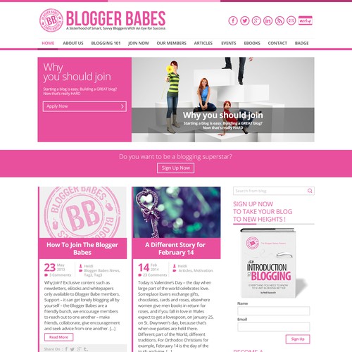 Blog Web design