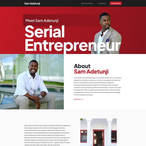 Entrepreneur Website