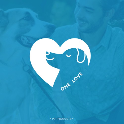  Logo for pet shop "One Love"