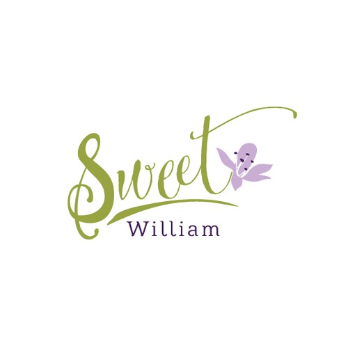 Elegant logo for Sweet William, a flower bulb business
