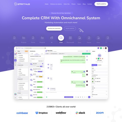 Wordpress Template for CRM All-in-One