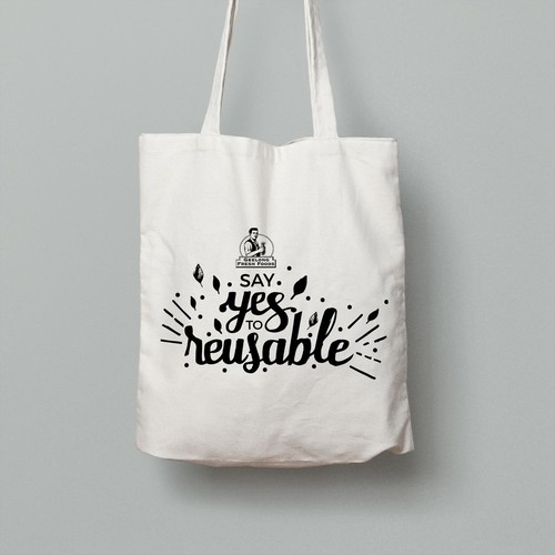 Catchy Phrase Design for a Tote Bag