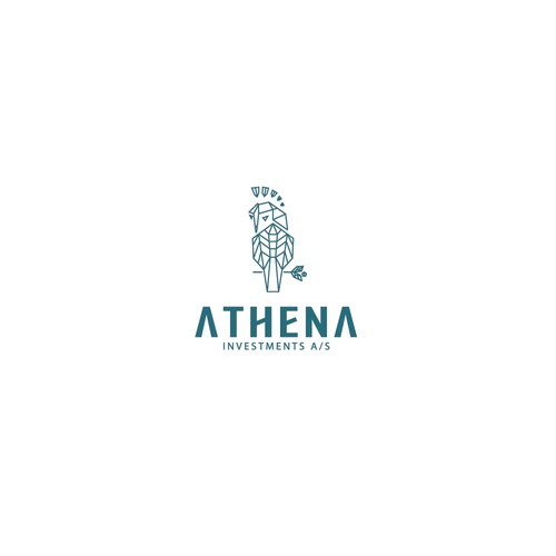 Logo concept for ATHENA, an investments company