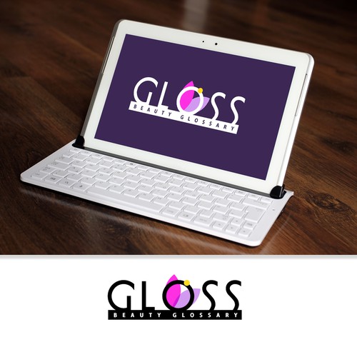 Logo concept for Gloss Beauty Glossary