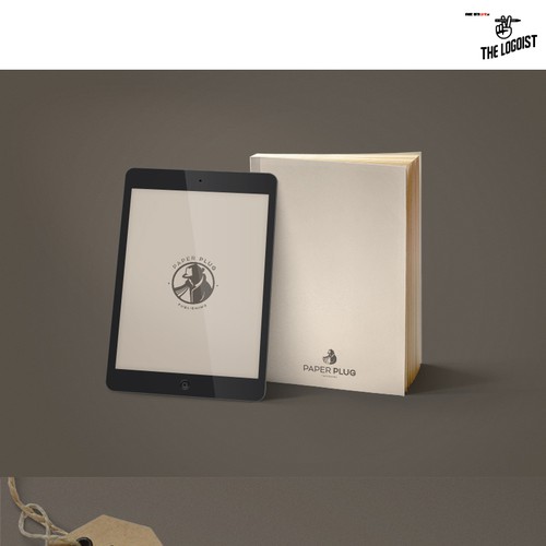Create a stand-out, imaginative logo for my publishing company Paper Plug