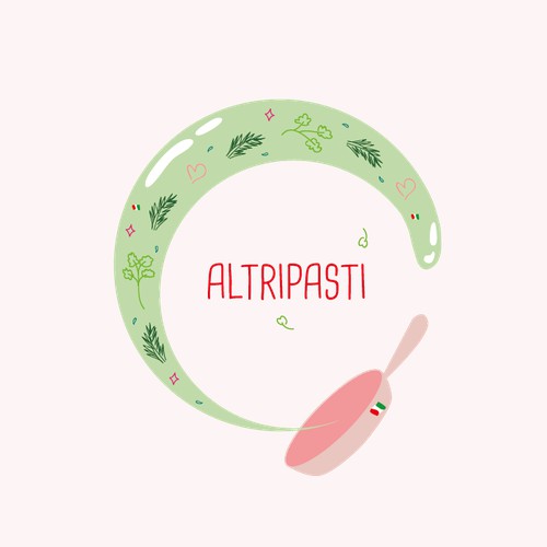 Conception de logo pour Altripasti, association anti-gaspi. 