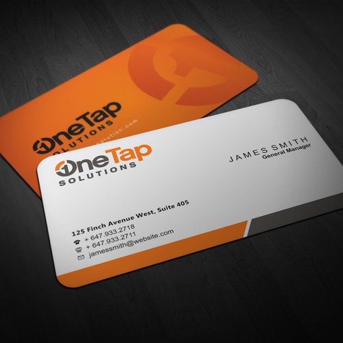 Bussiness Card Concept For OneTap Solutions