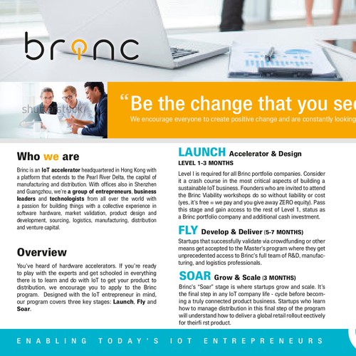 Innovative and creative company Brochure