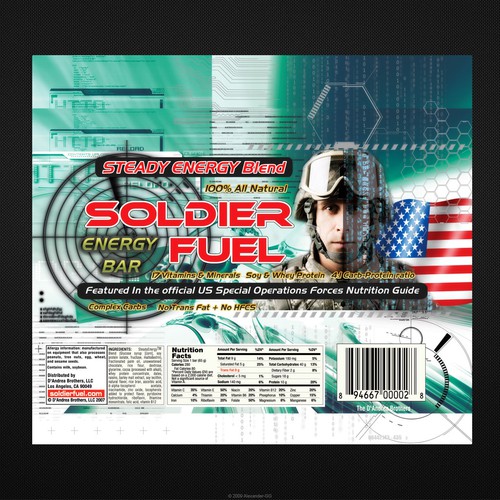 The SOLDIER FUEL™ Energy Bar needs a new wrapper design