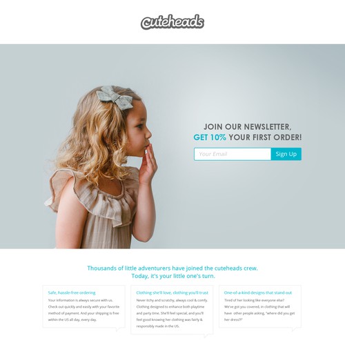 Landing page for Cuteheads