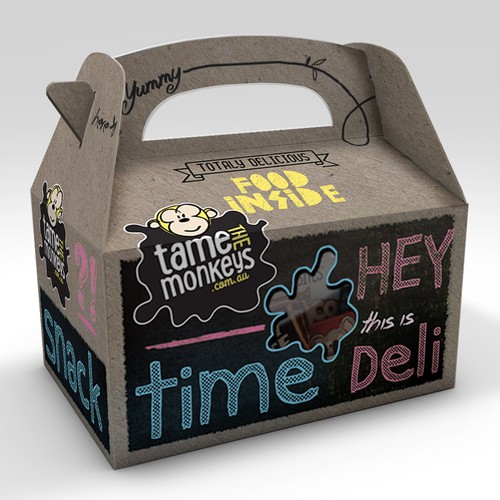 Help us design a funky, urban, cool looking kids snack and lunch pack for cafes!