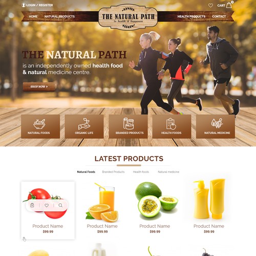 Natural Health Products Ecommerce Shop