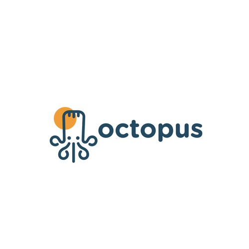Octopus logo for a restaurant application. 